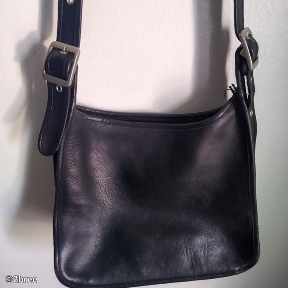 Coach Black Leather Crossbody Purse - Picture 4 of 5
